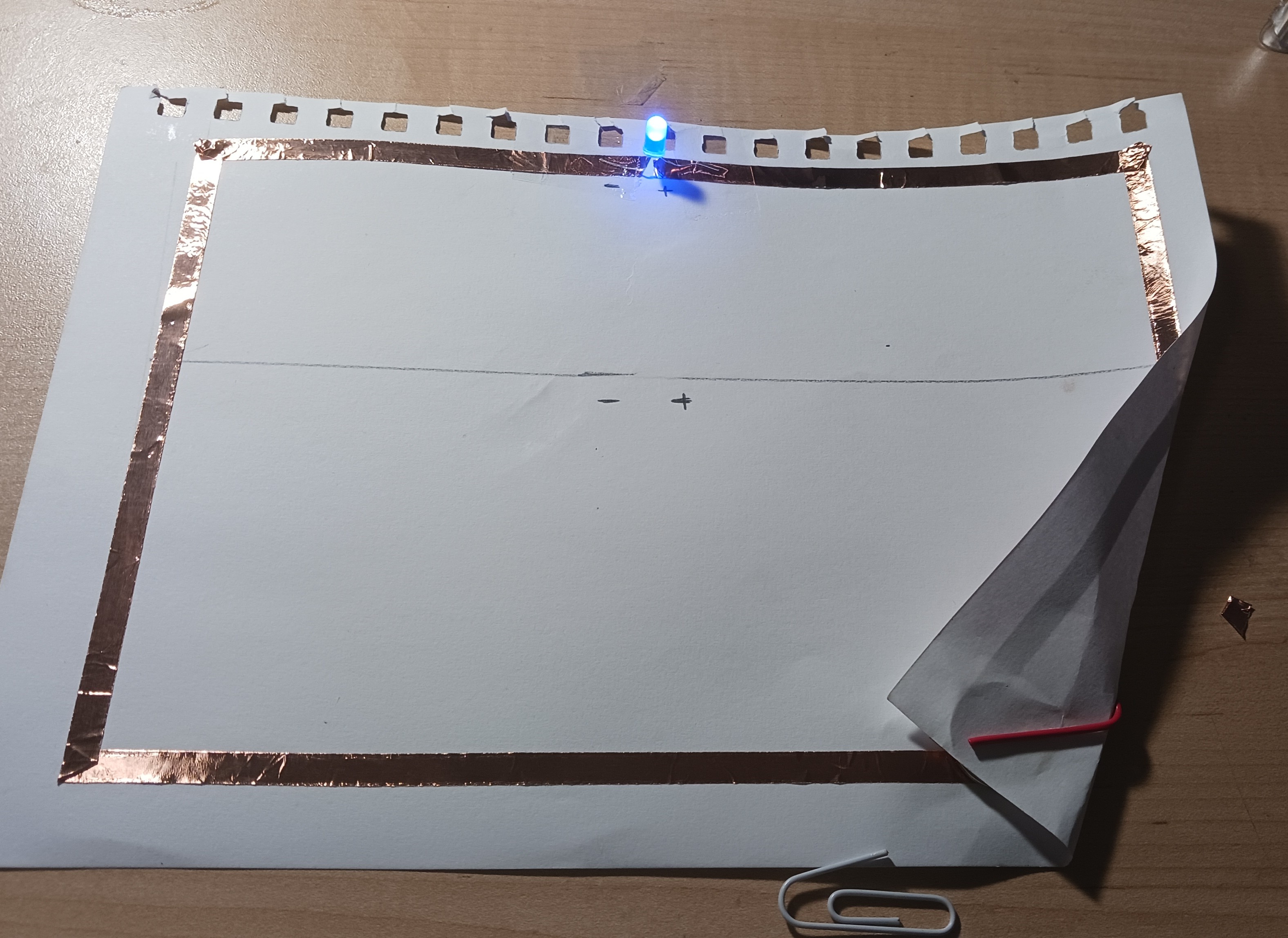 Testing to make sure first part of parallel circuit is working
