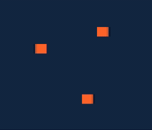 Iteration on code provided in class, added two shapes: One that moves according to users input and one that moves opposite to it