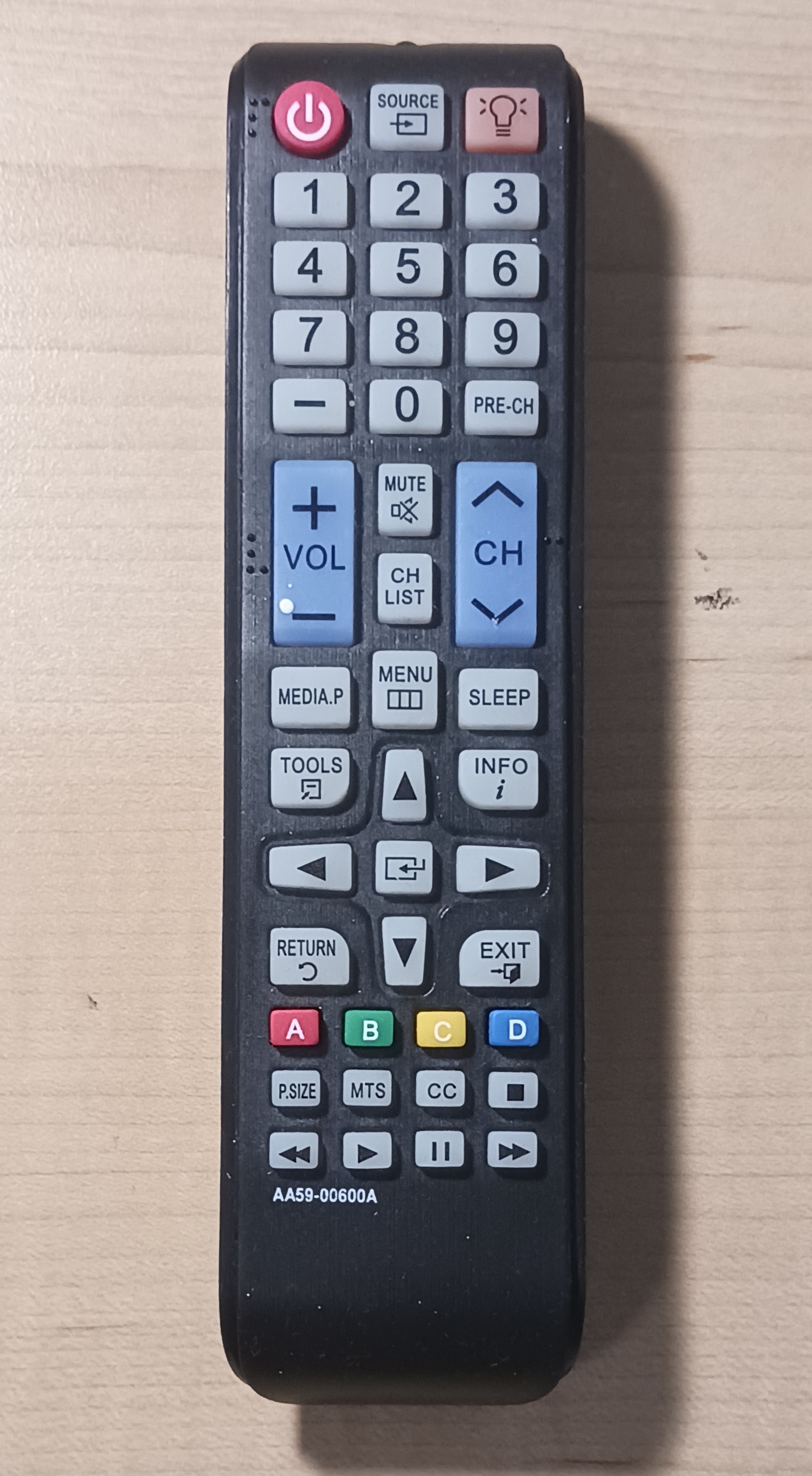 Top-down view of a remote that I will be modeling for its complex geometry