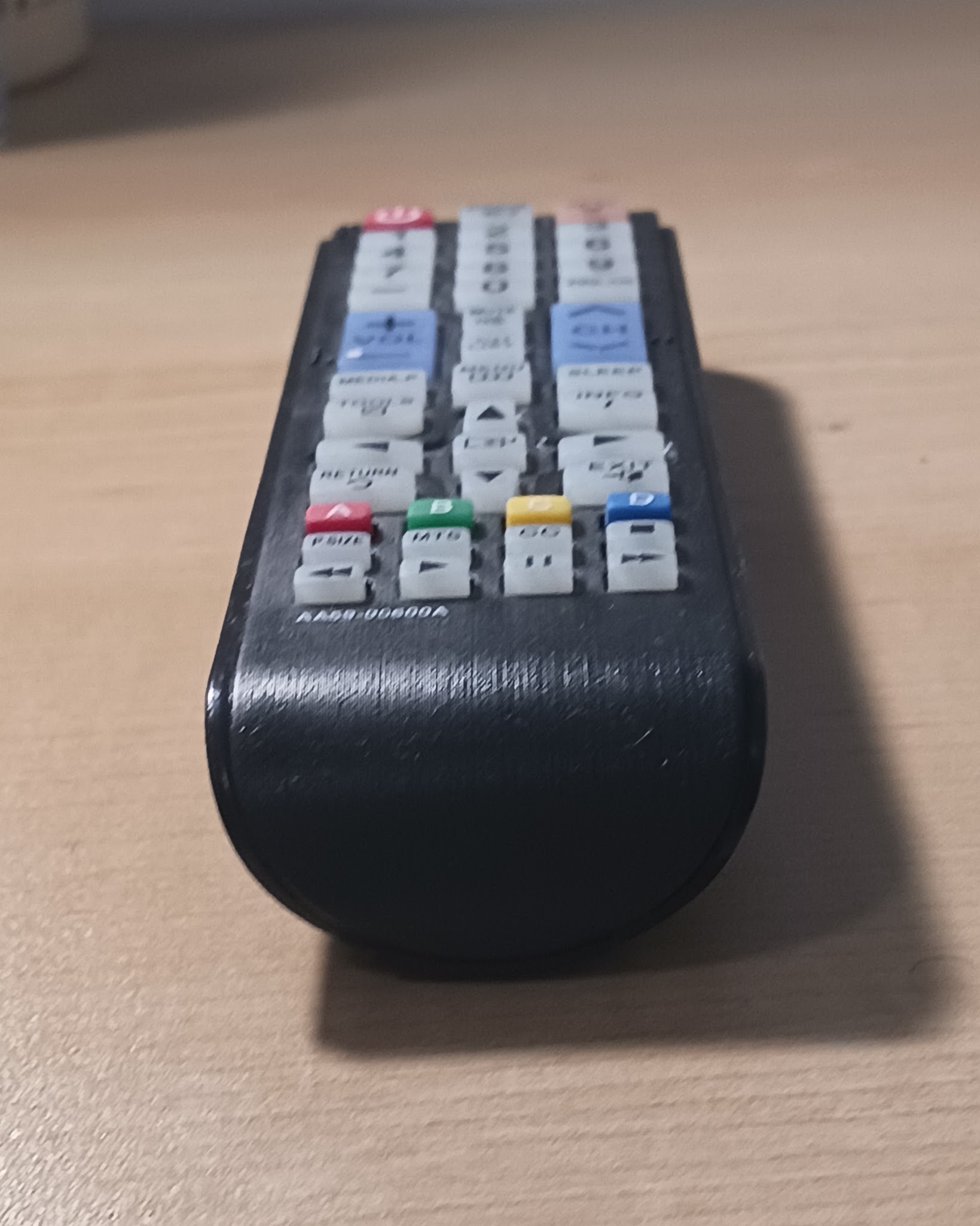 Bottom-up view of a remote that I will be modeling for its complex geometry