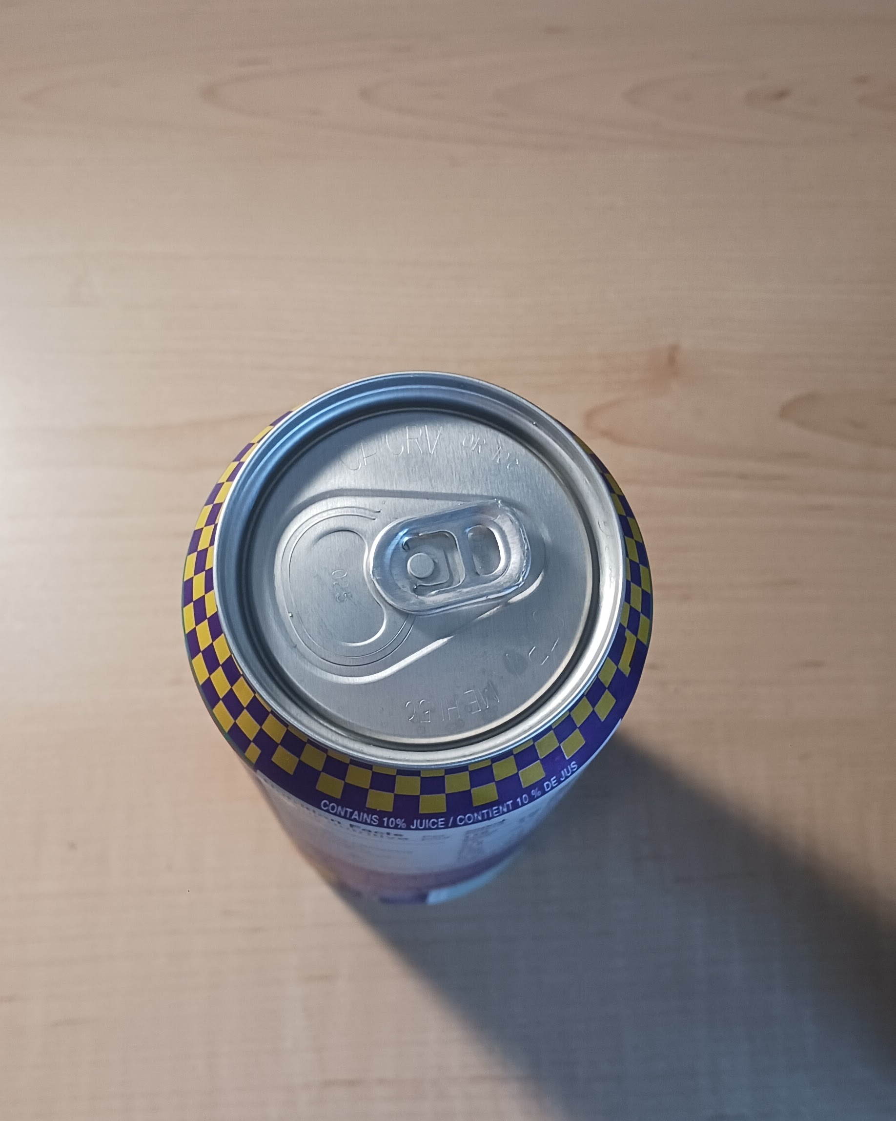 Top view of an Arizona can that I will be using as one of my primitives