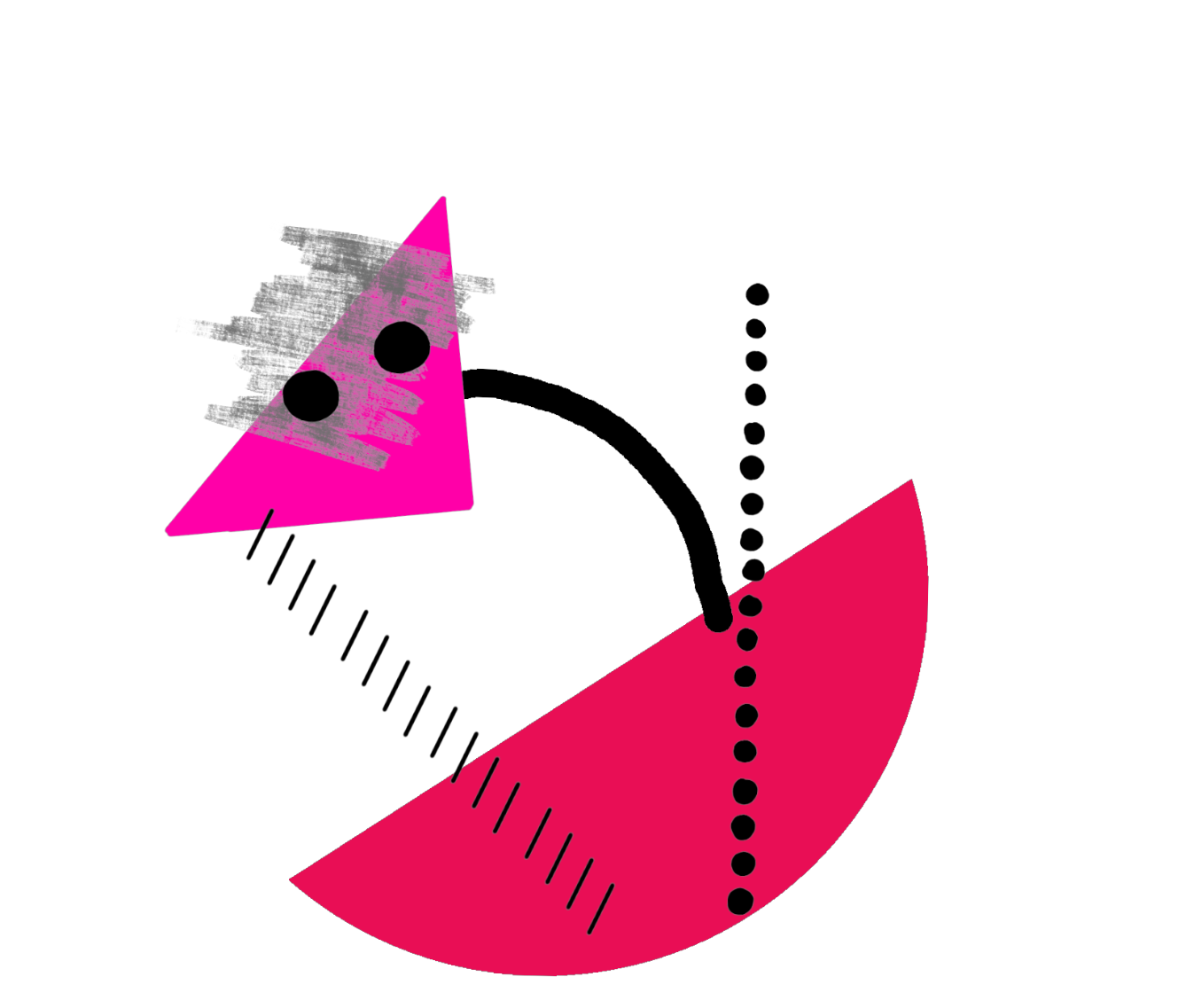 Data protrait representing opinion on rules, ideas about future